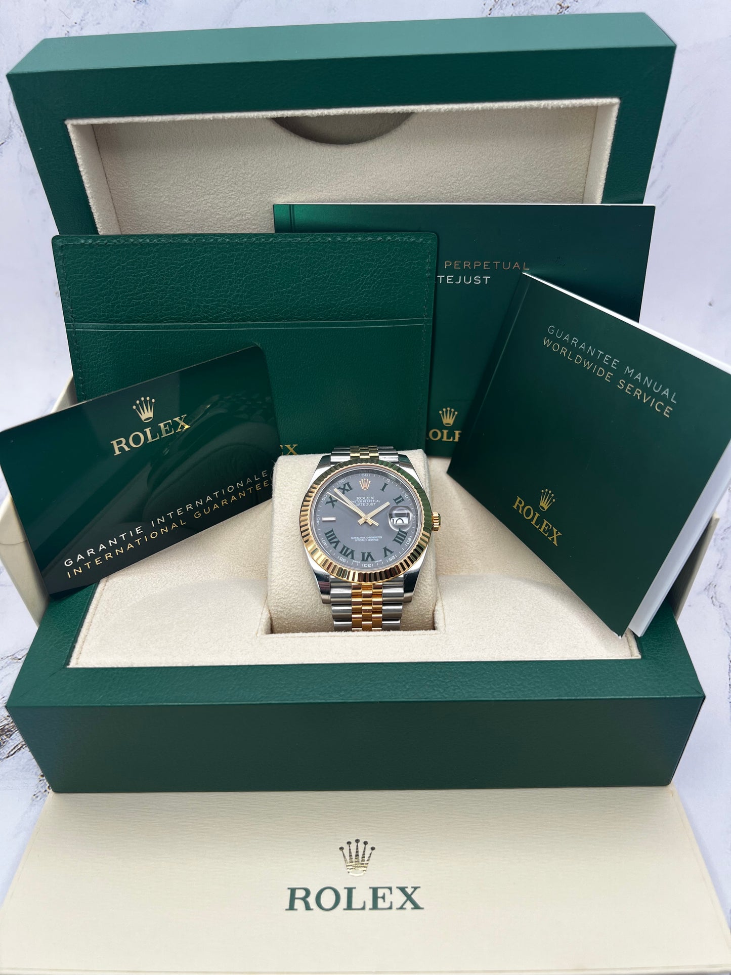 2024 Rolex DateJust Wimbledon Jubilee 41mm Box+Papers (126333)