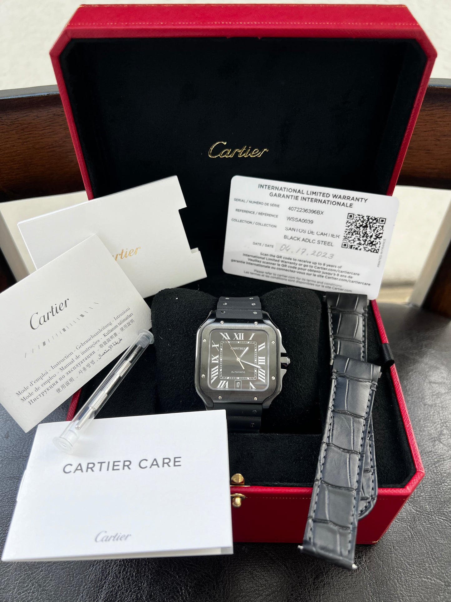 2023 Cartier Santos 39.8mm Box+Papers (WSSA0039)