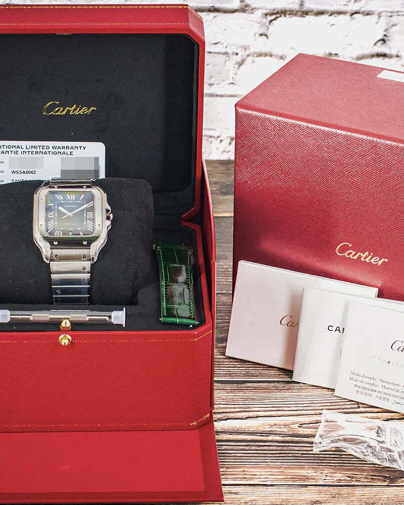 2023 Cartier Santos De Cartier 40mm Box+Papers (WSSA0062)